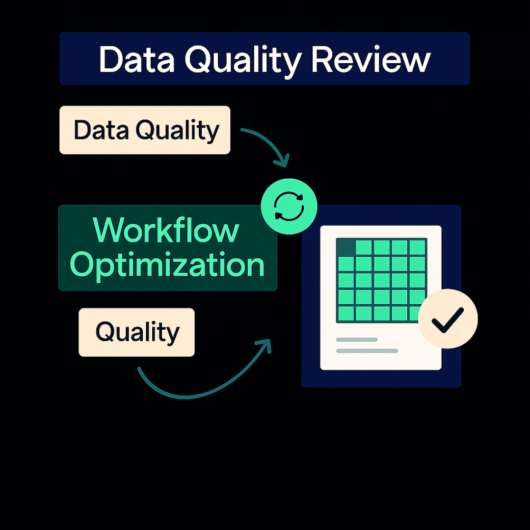 Data Quality Review workflow optimization with automated calibration processes